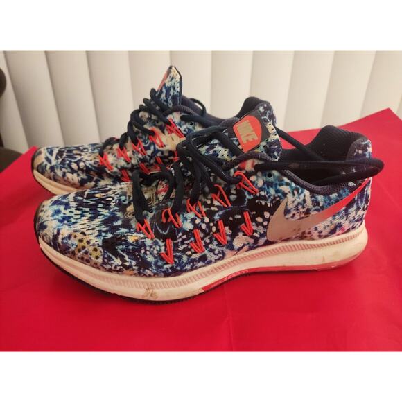 Nike Air‎ Zoom Pegasus 33 Athletic Running Shoes Multicolor 849812-406 Women's 8 - Picture 2 of 8